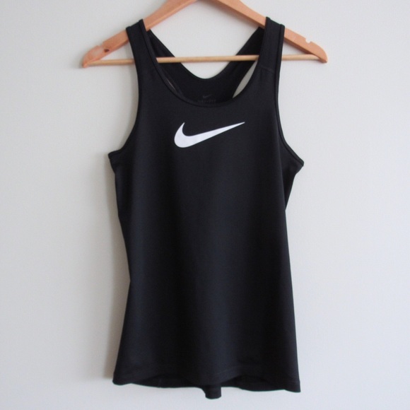 Nike Tops - Nike Dri-Fit Racerback Black Tank Top